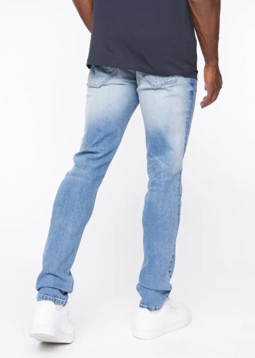 Crosshatch Light Wash Barbeck Slim Fit Denim