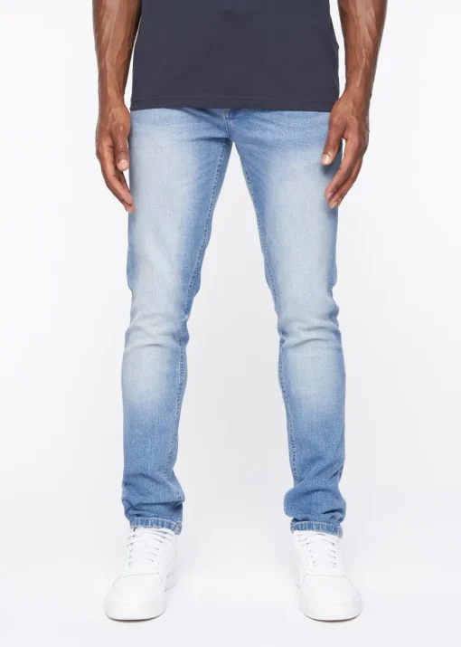 Crosshatch Light Wash Barbeck Slim Fit Denim