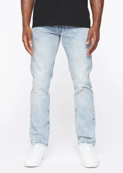 Crosshatch Light Wash Cadman Straight Jeans