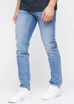Crosshatch Light Wash Malcolm Slim Fit Jeans