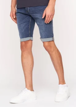 Crosshatch  Mid Wash  Tadcaster  Denim  Shorts