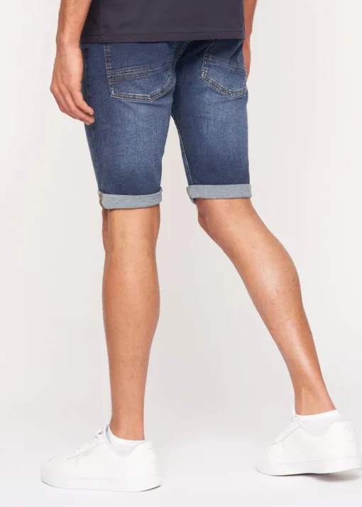 Crosshatch  Mid Wash  Tadcaster  Denim  Shorts