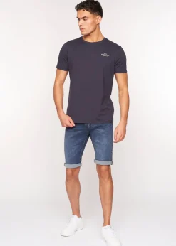 Crosshatch  Mid Wash  Tadcaster  Denim  Shorts