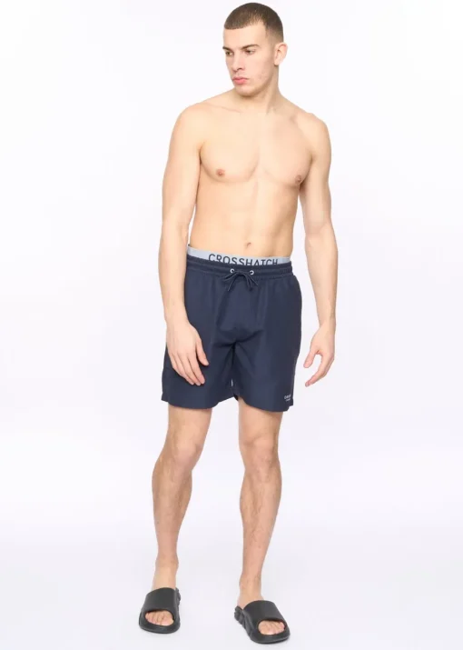 Crosshatch Navy Rembrandts Swim Shorts