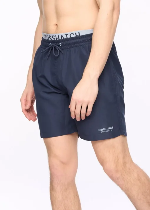 Crosshatch Navy Rembrandts Swim Shorts