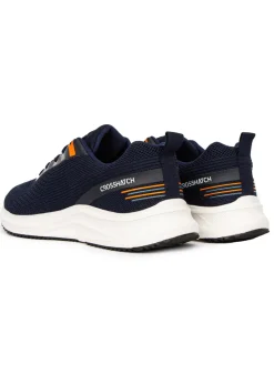 Crosshatch Navy Rivas Flyknit Trainers