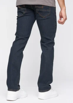 Crosshatch Navy Wash Farrowed PU Belted Jean