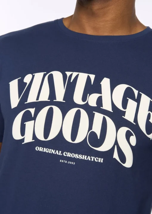 Crosshatch Navy Wilsby T-Shirt