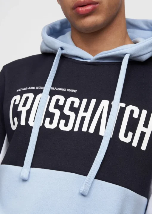 Crosshatch Navy/Light Blue Compounds Hoodie