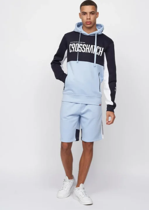Crosshatch Navy/Light Blue Compounds Hoodie