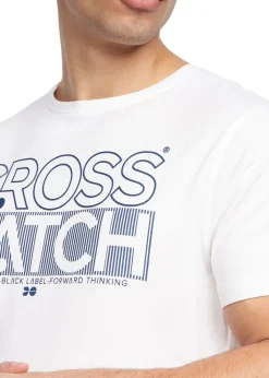 Crosshatch Navy/White Raynen T-Shirt (2 Pack)