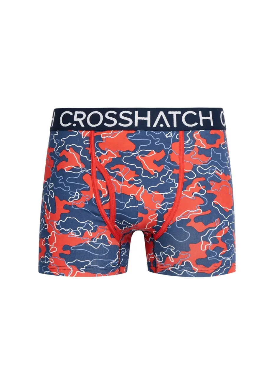 Crosshatch Red Lynol Boxers (3 Pack)