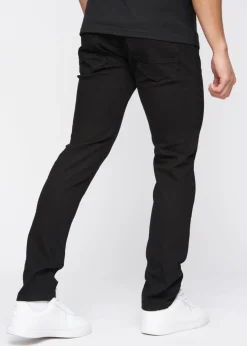 Crosshatch Solid Black Buraca Slim Fit Jean