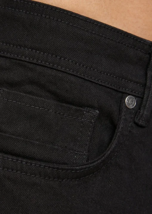 Crosshatch Solid Black Buraca Slim Fit Jean