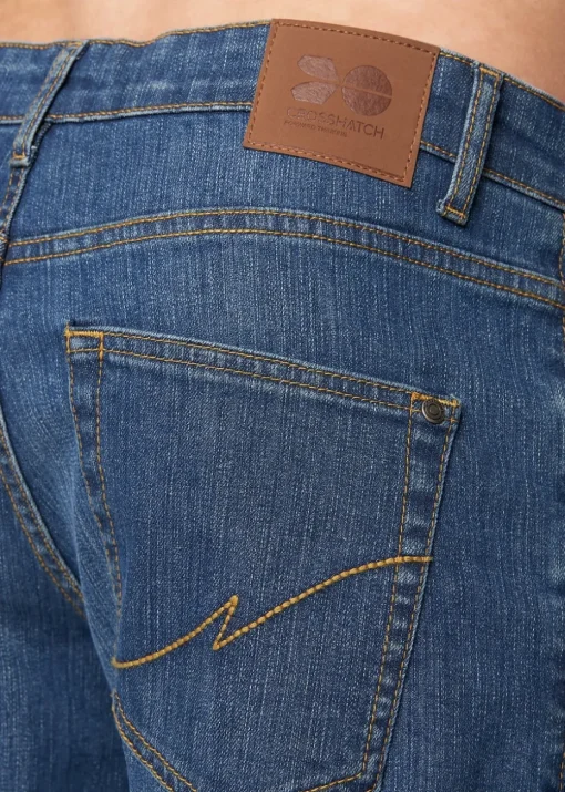 Crosshatch  Stone  Wash  Bandol  Straight  Leg  Jeans