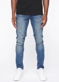 Crosshatch Stone Wash Barbeck Slim Fit Denim