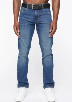 Crosshatch Stone Wash Cadman Straight Jeans