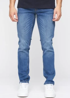 Crosshatch Stone Wash Malcolm Slim Fit Jeans