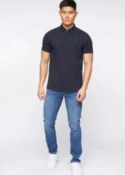 Crosshatch Stone Wash Malcolm Slim Fit Jeans