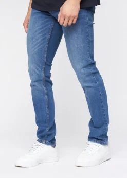 Crosshatch Stone Wash Malcolm Slim Fit Jeans