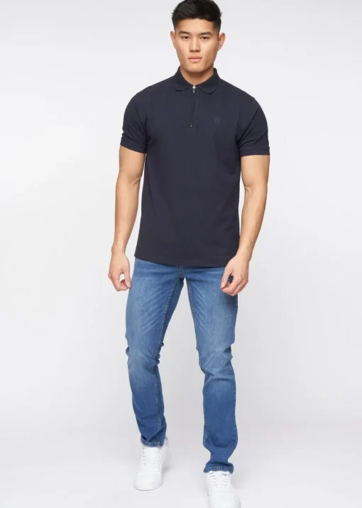 Crosshatch Stone Wash Malcolm Slim Fit Jeans