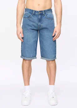 Crosshatch  Stone Wash  Tillforth  Denim  Shorts