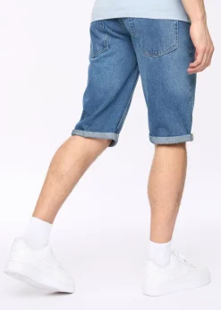 Crosshatch  Stone Wash  Tillforth  Denim  Shorts