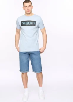 Crosshatch  Stone Wash  Tillforth  Denim  Shorts