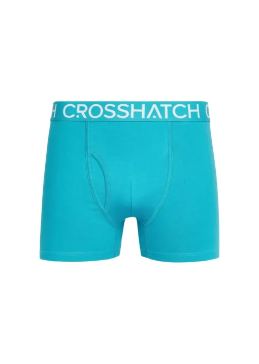 Crosshatch Teal  Lynol Boxers (3 Pack)
