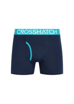 Crosshatch Teal  Lynol Boxers (3 Pack)