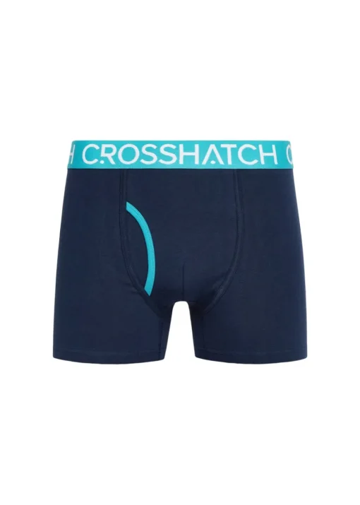 Crosshatch Teal  Lynol Boxers (3 Pack)