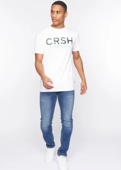 Crosshatch White   Fratter T-Shirt