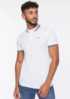 Crosshatch White  Kermlax Polo