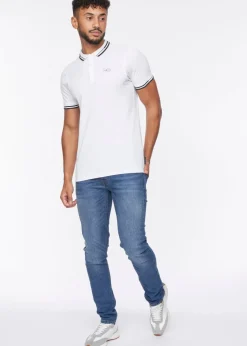 Crosshatch White  Kermlax Polo