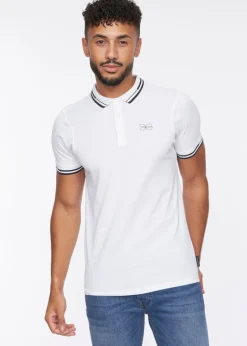 Crosshatch White  Kermlax Polo