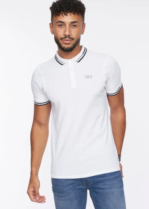 Crosshatch White  Kermlax Polo