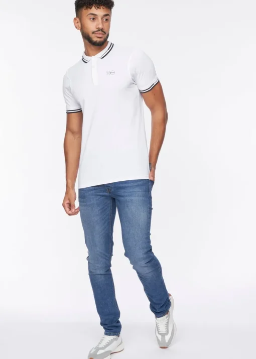Crosshatch White  Kermlax Polo