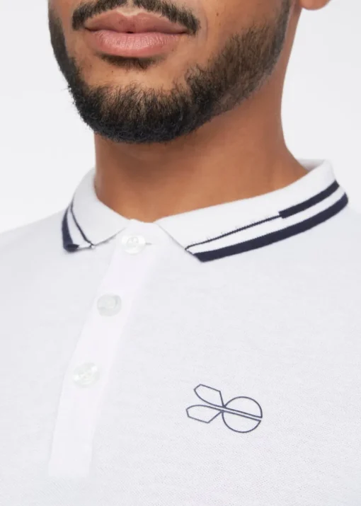 Crosshatch White  Kermlax Polo