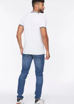Crosshatch White  Kermlax Polo