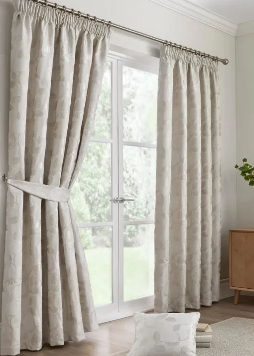 Curtina Bramford Natural Pencil Pleat Curtains