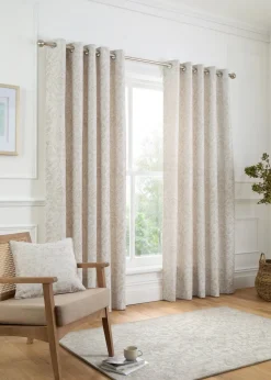 Curtina Marple Thermal Natural Eyelet Curtains