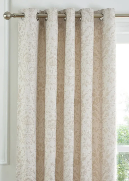 Curtina Marple Thermal Natural Eyelet Curtains