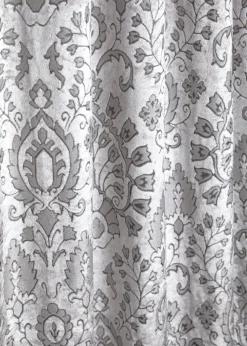 Curtina Trinity Velvet Silver Pencil Pleat Curtains