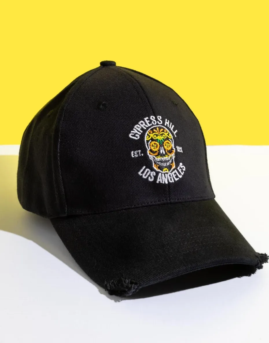 Cypress Hill Black Band Logo Adjustable Curved Peak Baseball Cap