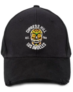 Cypress Hill Black Band Logo Adjustable Curved Peak Baseball Cap