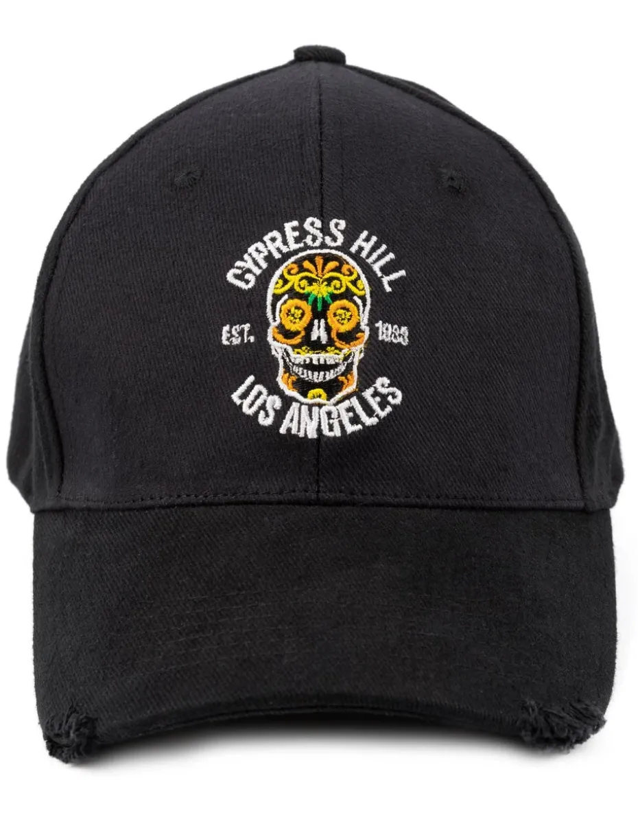 Cypress Hill Black Band Logo Adjustable Curved Peak Baseball Cap