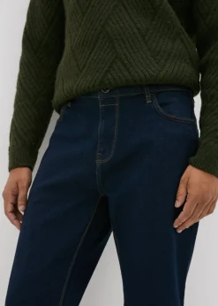 Dark Blue Boot Cut Fit Jeans