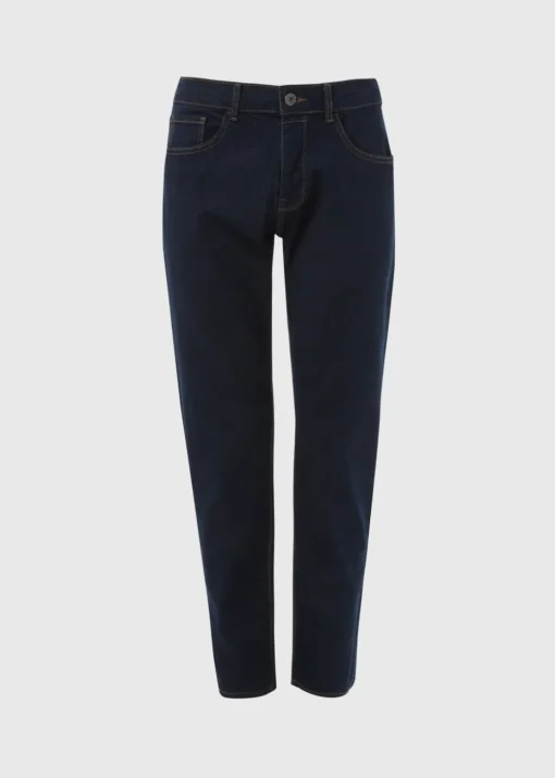 Dark Denim Straight Jeans