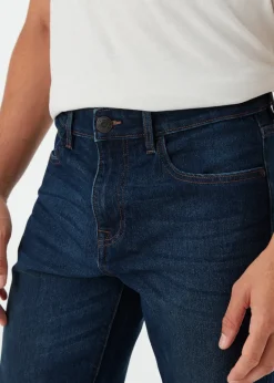 Dark Wash Stretch Straight Fit Jeans