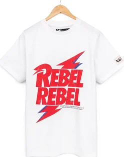 David Bowie Unisex Kids White David Bowie T-Shirt (3-12 Years)